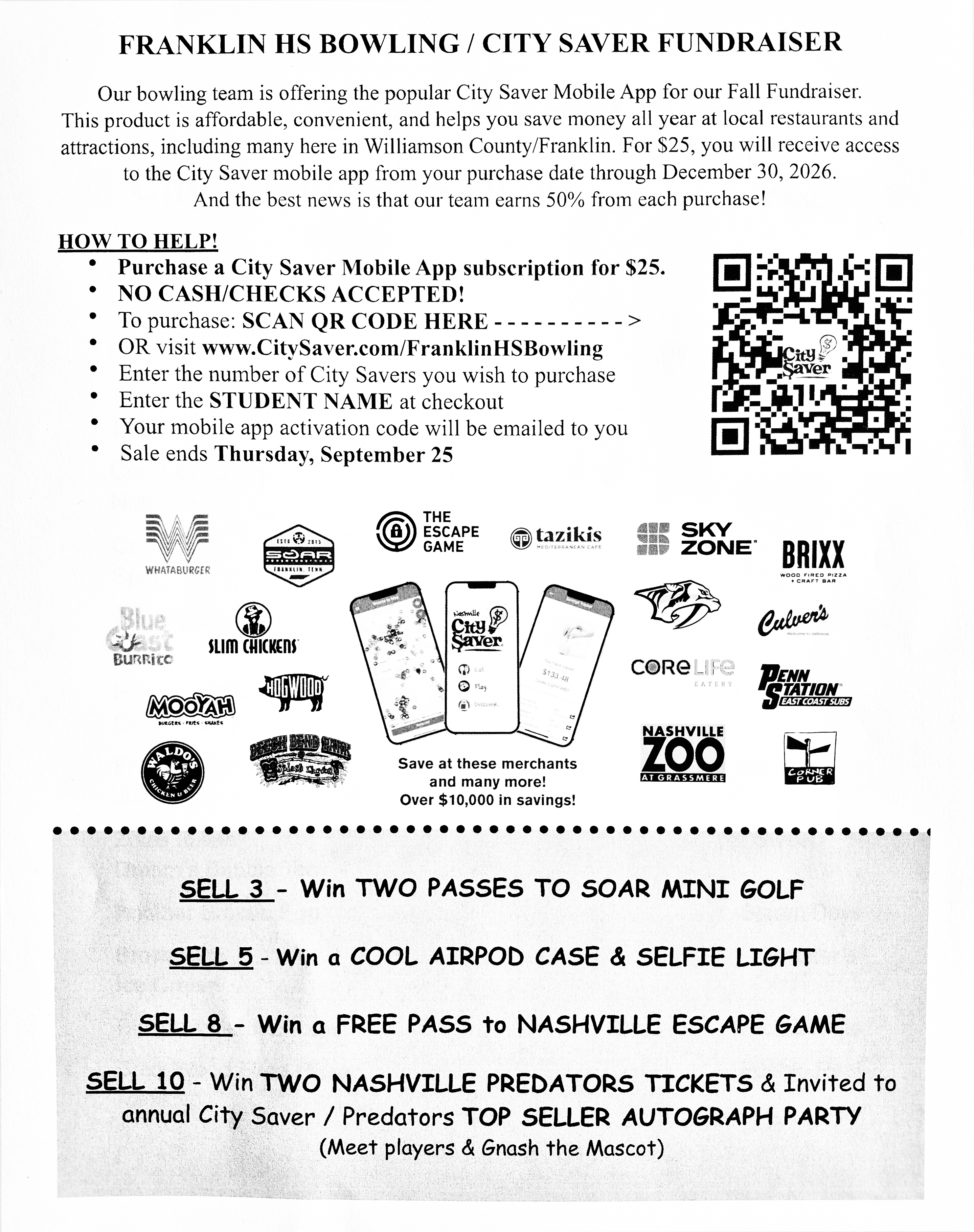 City Saver Fundraiser